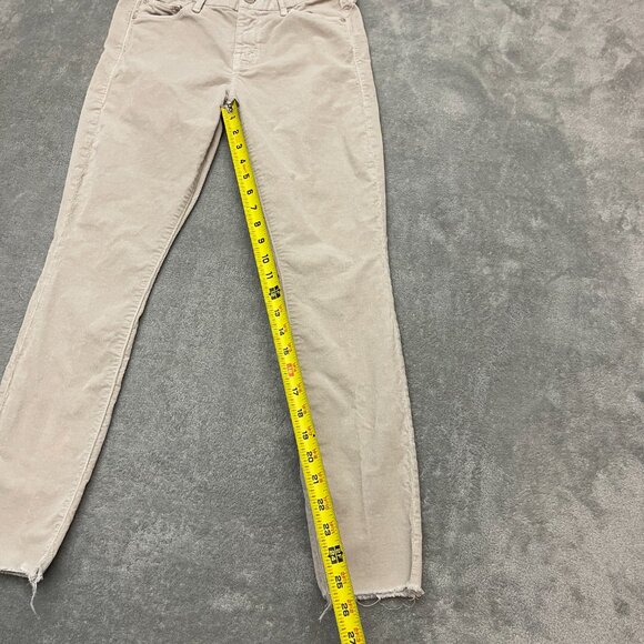 MOTHER Jeans Womens Size 26 Looker Ankle Fray Grey Mist Wash USA Made - Picture 5 of 16